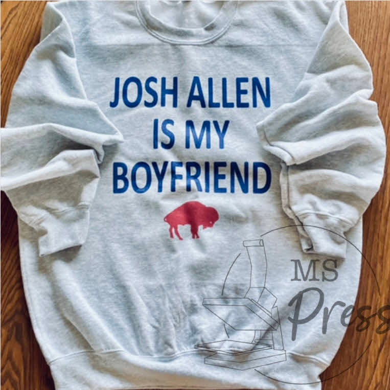 Josh Allen is My Boyfriend Champion Sweatshirt – Super Average Apparel