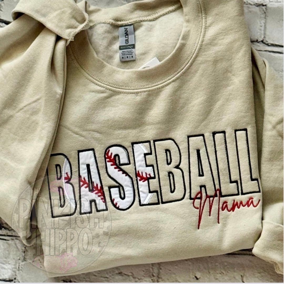Baseball Mama Embroidery
